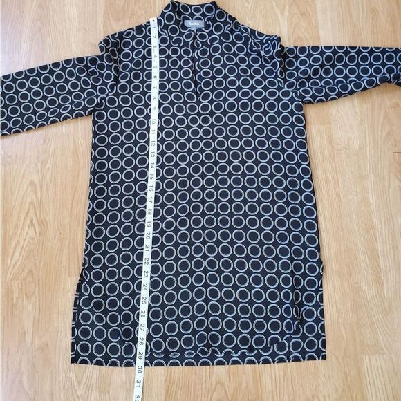 Neiman Marcus Printed V-neck Tunic sz 2 - Picture 9 of 12